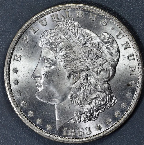 1883-CC $1 MORGAN SILVER DOLLAR KM# 110 Grade:  Choice/Gem BU A6115