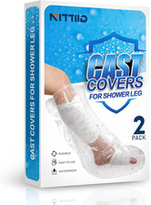 Waterproof Cast Covers for Shower Leg - Watertight Seal - Adult Kids - Reusabl