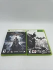 Batman Arkham Asylum & Arkham City Xbox 360 Lot of 2 Games Complete CIB