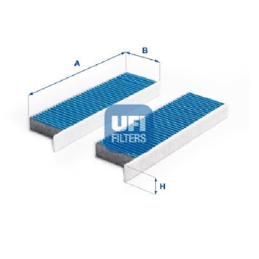 Filter Innenraumluft FüR Citroen DS5 1.6 2.0 11 Bis 15 UFI RHC 9HN-image