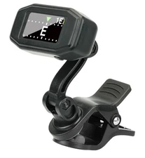 Afinador guitarra de clip recargable pantalla TFT lectura rapida precisa 360