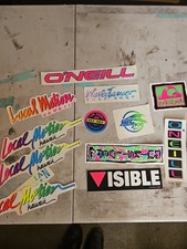Surf Sticker Lot Of 14 Vintage Medium Billabong Quicksilver Oneil Hurley