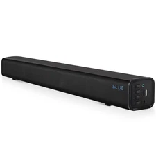 Pyle Home Theater Soundbar Speaker-Wave Base Wireless BT Streaming Tabletop
