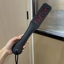 Double Layer PU Leather Spanking Paddle SM Horse Whip Flogger Slap Bondage Slave