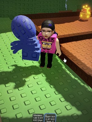 selling giant ant on grow a garden for 1.20 cents ( 1.87kg age 1)