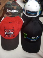 Yamaha And AMA Supercross New And Vintage Hat Lot 3 Snapbacks, 1 Fitted