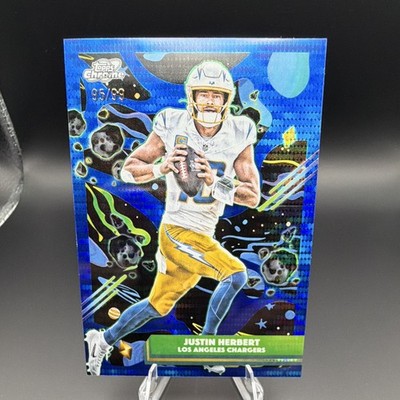 Topps 2025 Chrome Cosmic Justin Herbert LA Chargers #53 Serial Blue Moon 95/99
