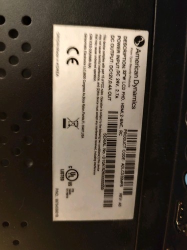 American Dynamics 32 Inch, public View, LCD TV ( ADLCD32MPB ) - Picture 5 of 5
