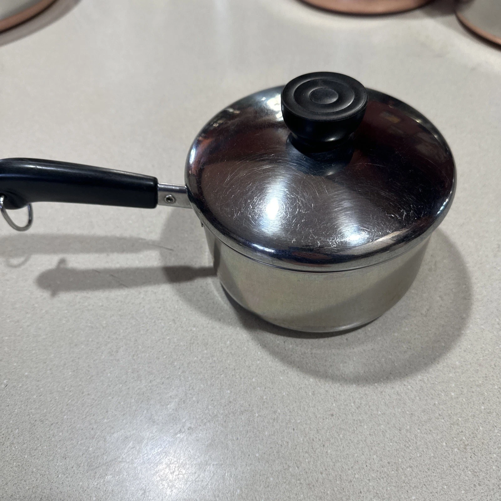 Vintage Revere Where 1801, 1 Quart Saucepan With Lid Stainless Steel