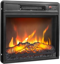 Electric Fireplace Fire Insert 6 Colours Flame Log Burner Effect Remote Control