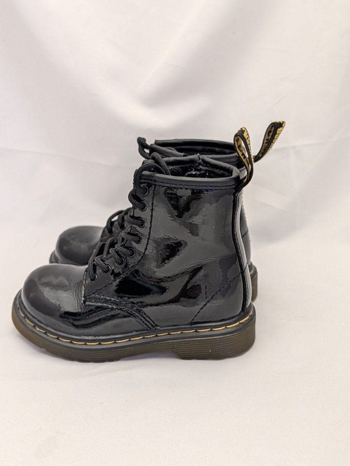 Dr Martens Toddler Girls Size 5.5 Brooklee B Black Patent Doc Marten ...