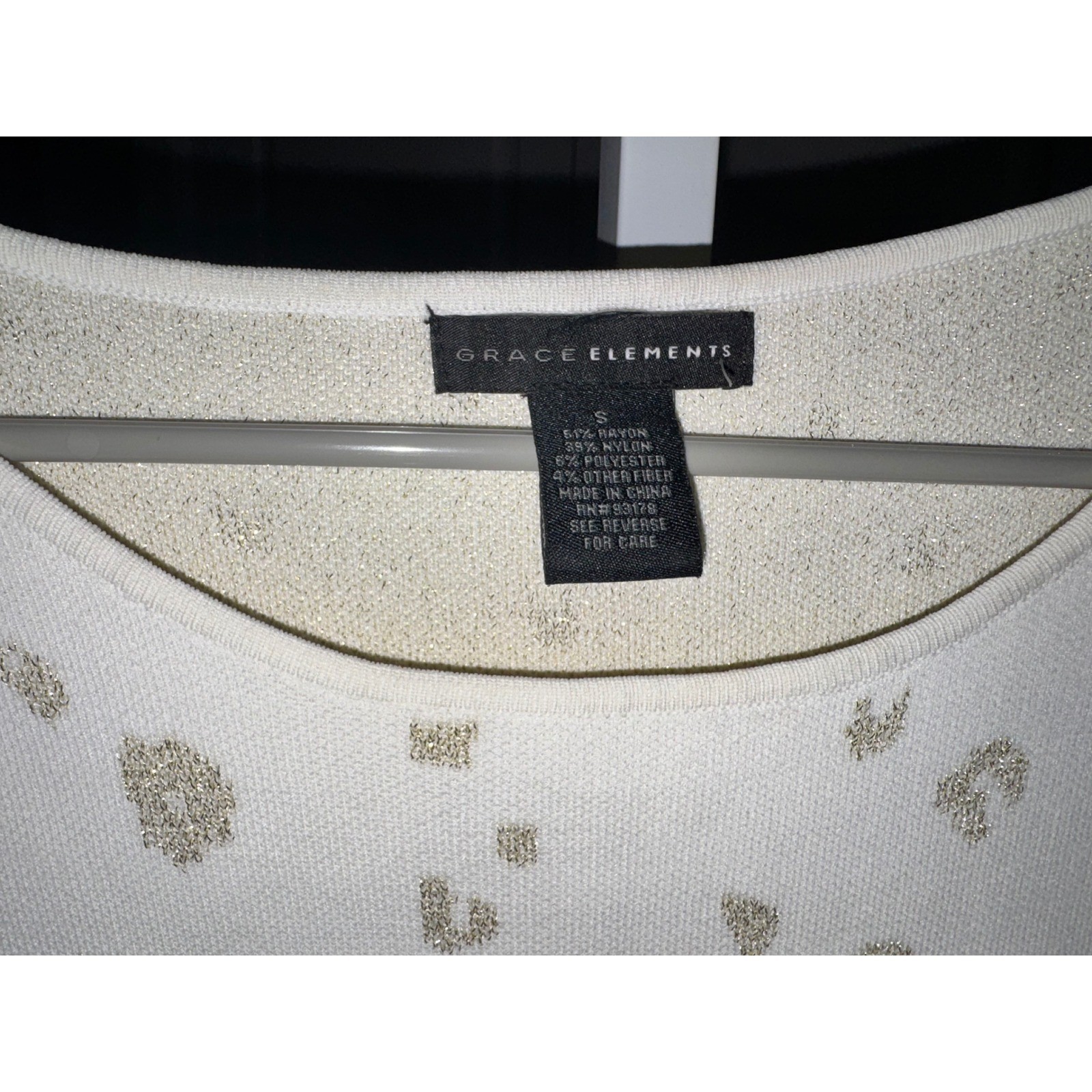 Grace Elements Gold Metallic Leopard Print Sharkb… - image 3