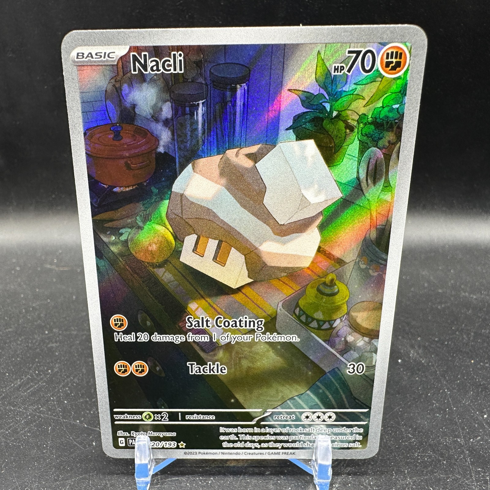 Pokemon TCG Nacli 220/193 Paldea Evolved Illustration Rare NM