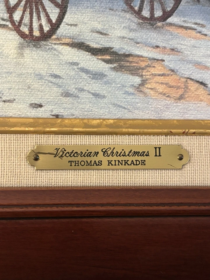 Thomas Kinkade ~ Painter of Light ~ Victorian Christmas II - Certificate On Back - Image 2 of 4
