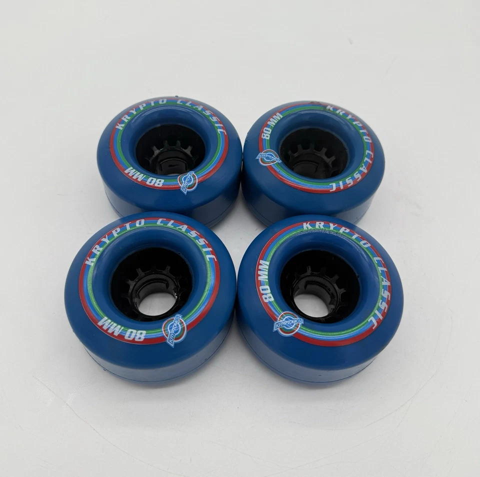 Krypto классический винтажный синий 80 мм сделано в США круизер колеса скейтборд - Изображение 4 из 4
