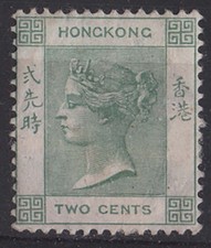 Hong Kong 1900 2c dull green, sg56 fresh m/mint hmm