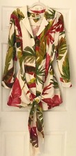 Farm Rio Spring Forest Linen Mini Dress Tropical Size LARGE NEW