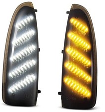 Side Marker Light LED Sequential Dynamic Amber Side Mirror Turn Smoked Black