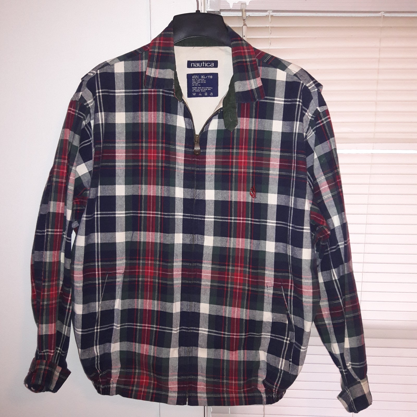 plaid golf jacket