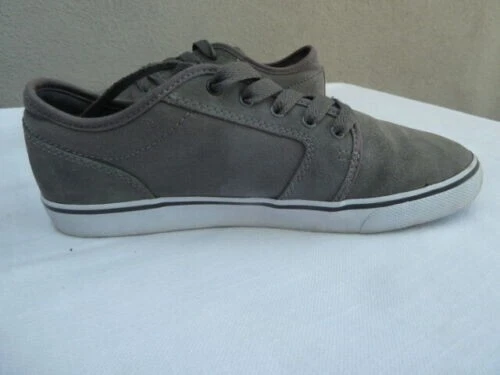 Shaun White Boys Size 6 Casual Skater Sneakers Gray Leather Canvas Upper 2011 - Image 2 of 4