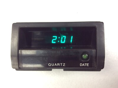 82-85 Accord Digital Clock Sankyo Green Dashboard Front Bezel Console Panel OEM