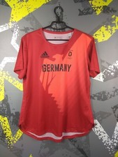 Germany Team Jersey Olympic Games Shirt Red Adidas Woman Size XL 22 ig93