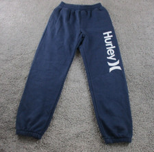 Hurley Kids Track/Sweat Pants Medium W21 L25 Athleisure Cuffed Blue
