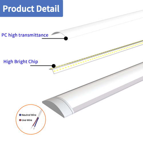 Tubo fluorescente LED lampada per ambienti umidi lampada per vasca lampada da officina 30/60/90/120/150 - Foto 10 di 26
