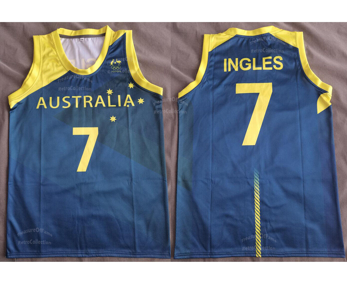 Throwback Joe Ingles 7 Team Australia Basketball Jersey Custom Any