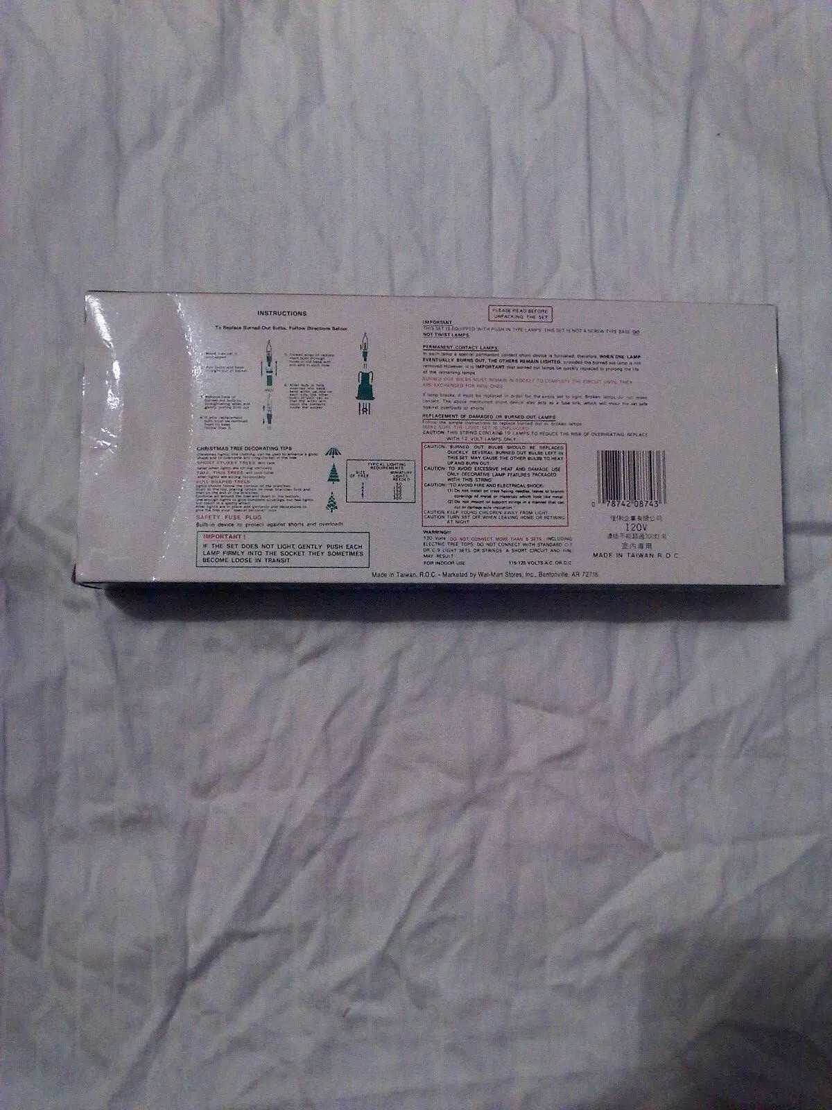 Vintage small 10 CANDOLIER LIGHT SET DECORATION In orignal box NEW