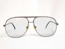 VTG Nice PILOT MEN'S NATURAL EYEGLASSES SUNGLASSES OVERSIZED FRAME GUN METAL