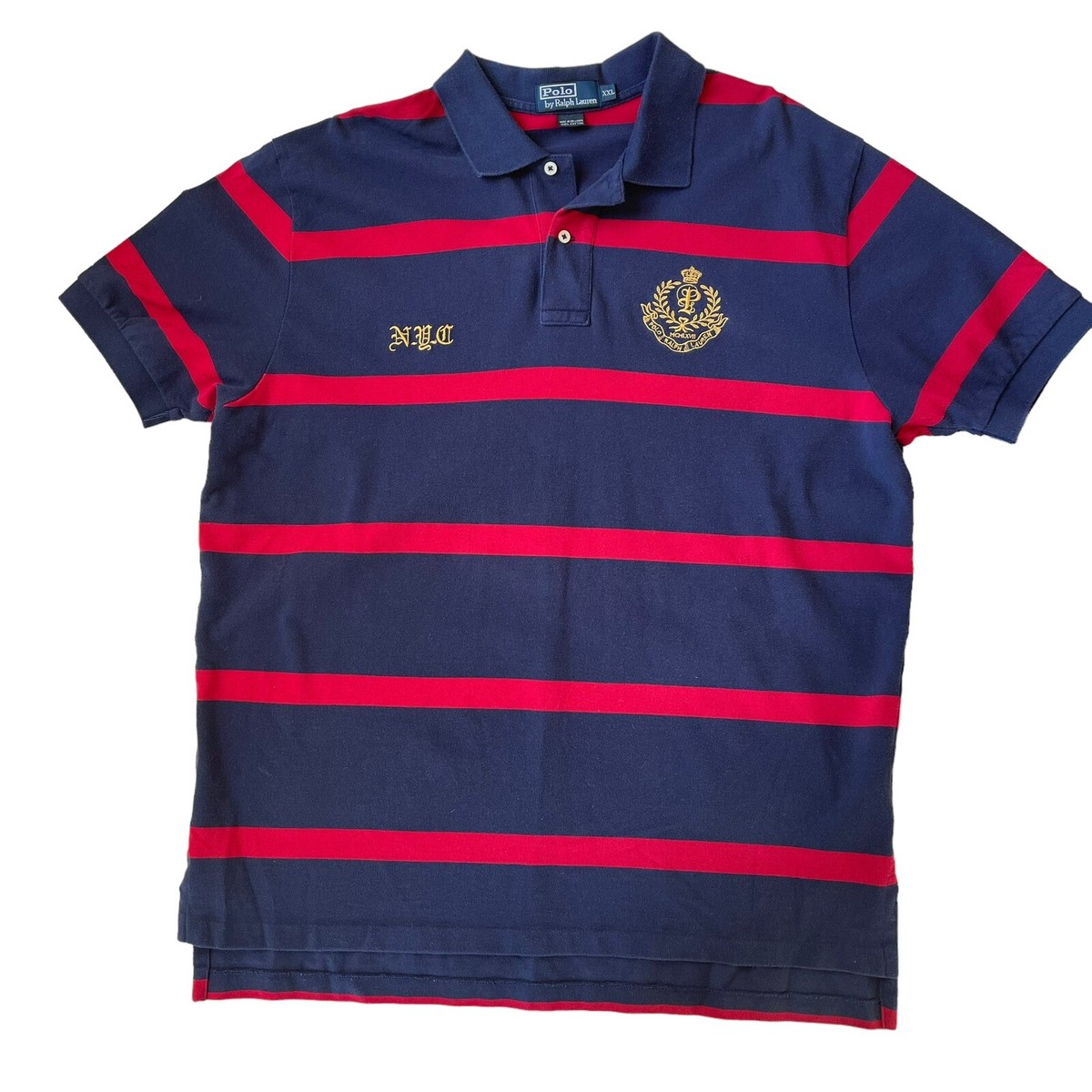 【美品】Polo Ralph Lauren ストライプ　XXL　令和7年5月購入 美品】Polo Ralph Lauren ストライプ XXL 令和7年5月購入