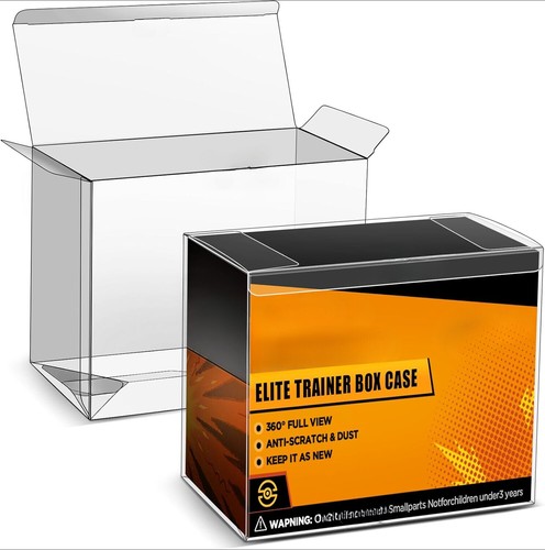 Clear Plastic Protector PVC Cases For Pokemon Elite Trainer Box ETB Display Case