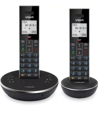 VTech LS6381-2 Bluetooth Landline Phone  2 Handsets Smart Call Blocker Answering