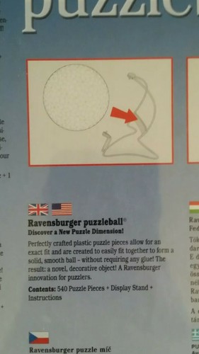 Ravensburger Globe Puzzle Ball with Stand 540 piece 3D Jigsaw Puzzle Made in USA - Picture 8 of 8
