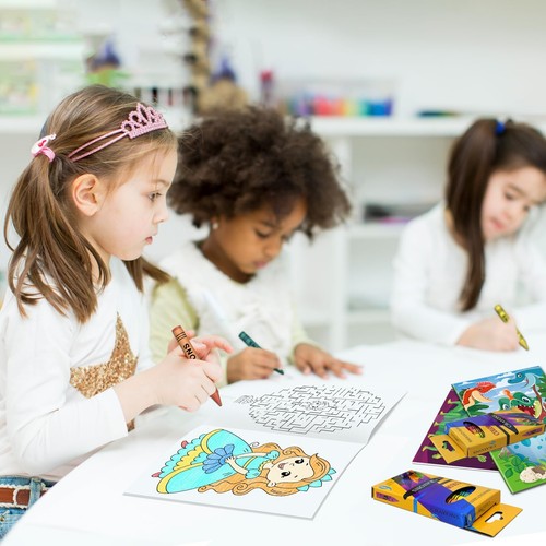 Elfew 20 Set Small Coloring Books with Crayons for Kids Party Favors Bulk Col... - Picture 9 of 9