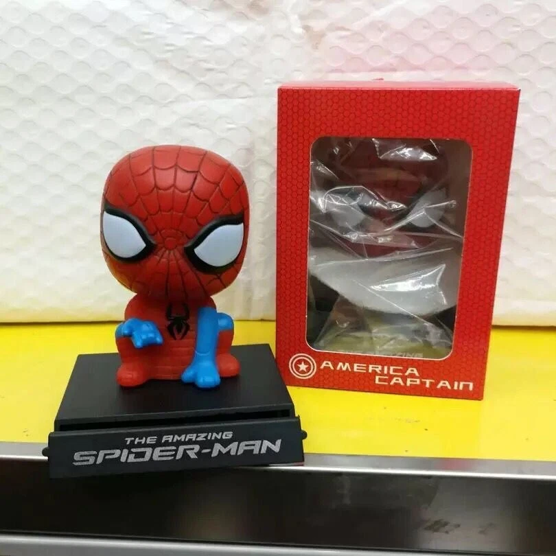 Figura de acción de PVC Superhéroe Spider-Man Bobblehead juguetes regalo stock en EE. UU. Foto 4 de 4