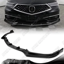 For 2018-2020 Acura TLX STP-Style Painted BLK Front Bumper Splitter Spoiler Lip