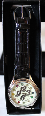 AVON Womens Multi-colored Rhinestone Rainbow Watch Faux  display picture 3