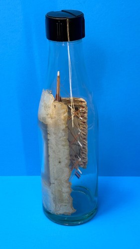 Vintage Ship in a Bottle Folk Art Diorama - Picture 10 of 19