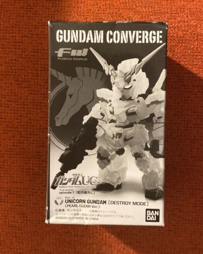 Gundam Converge Unicorn Gundam Destroy Mode Pearl Clear Ver. - New
