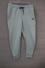 Nike Sportswear Tech Fleece Joggers Pants Swoosh Spellout Men's Green Size XL
