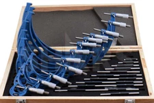 Shars 0-12" Solid Metal Frame Mechanical Outside Micrometer Set New R}