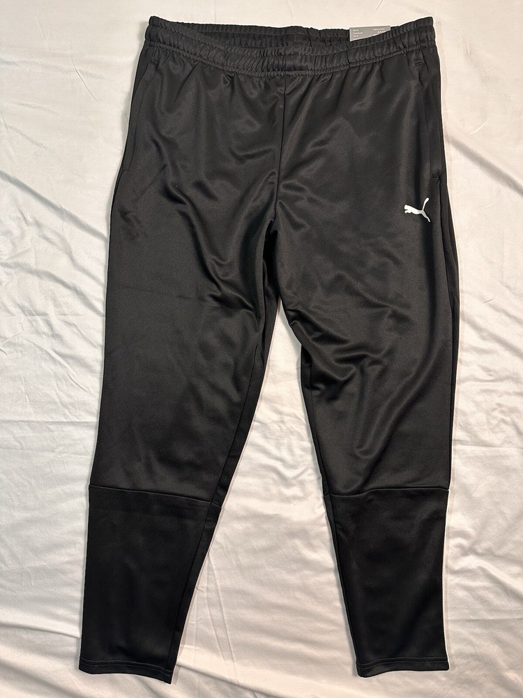 PUMA Mens TeamLiga Soccer Training Pants Black NWT Dry Cell Moisture Wicking