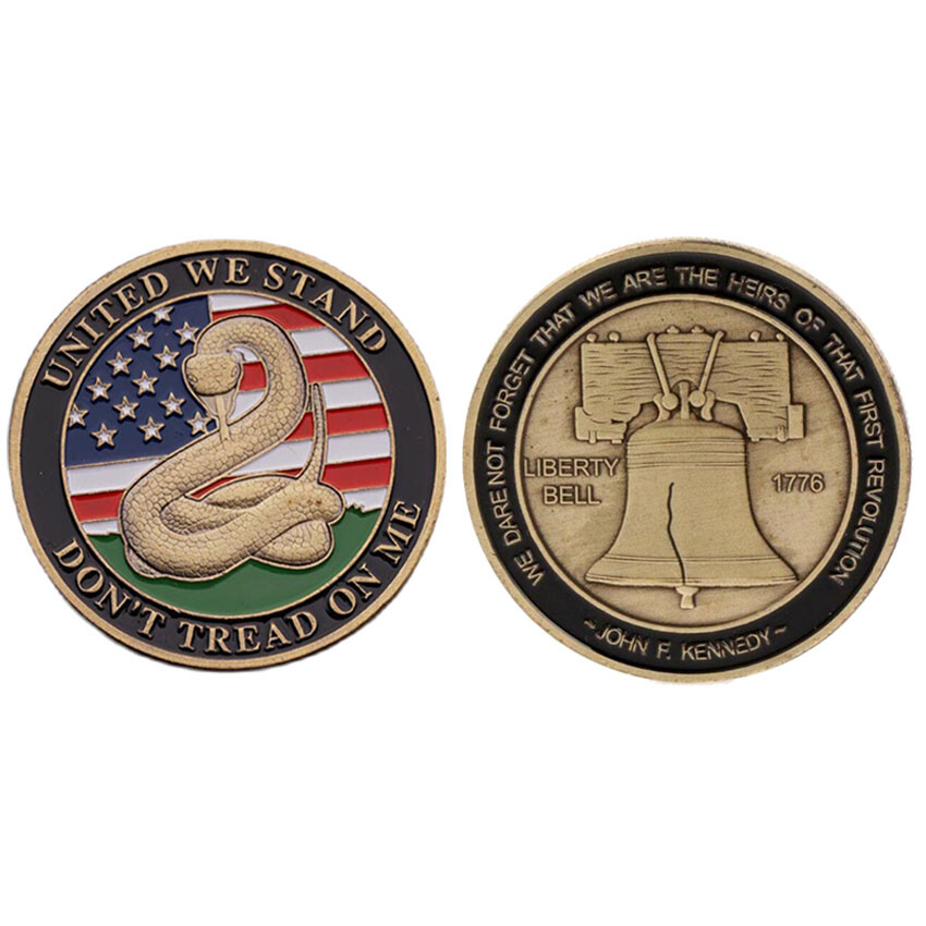 Liberty Bell 1776 Snake Don't Tread On Me Commemorative Medal US Challenge Coin