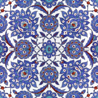 Turkish pattern 16th century design Tile Mural Kitchen Backsplash Marble Ceramic