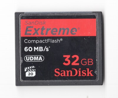 (DENTED) SanDisk Extreme 32GB 60MB/s UDMA CF Compact Flash Camera Memory Card