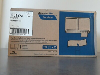 Cascades PRO Tandem Bathroom Tissue Dispenser C312A1 grey