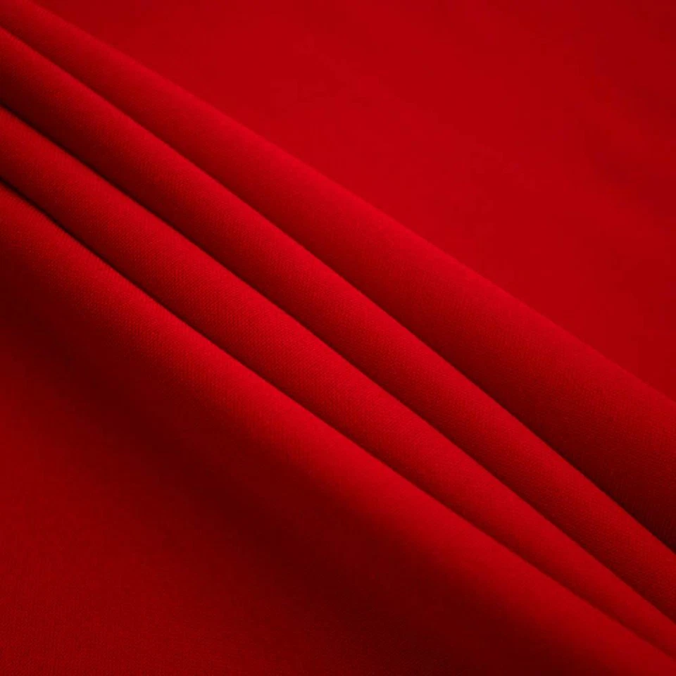 Red Poplin Fabric By The Yard_ High Quality Solid Poly Poplin_ ''60 Width - Image 2 of 3