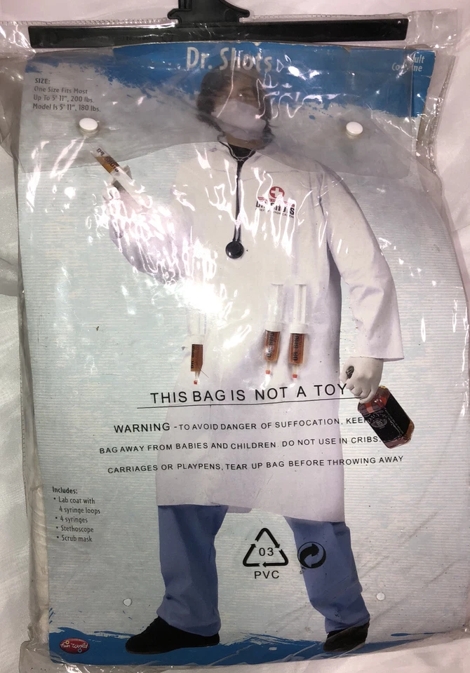 Disfraz de Dr Shots para adulto Foto 4 de 4